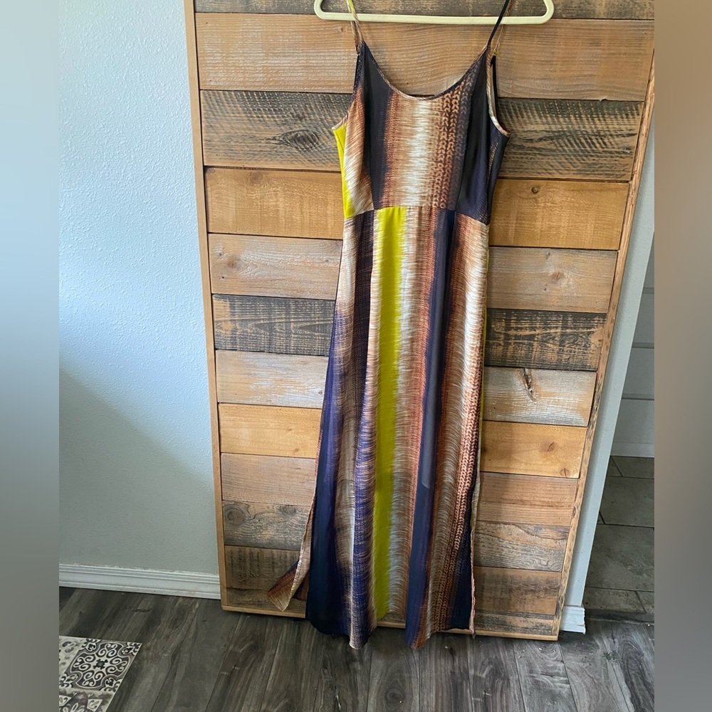 Beautiful Charlie Jade Mixed Media Women's Maxi Dress Sleeveless Size Small